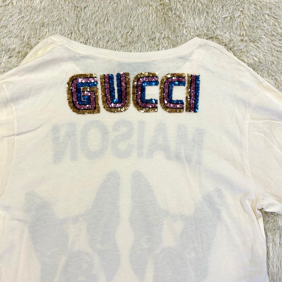 GUCCI Tシャツ 犬プリント 白 Mサイズ メンズ 即購入可