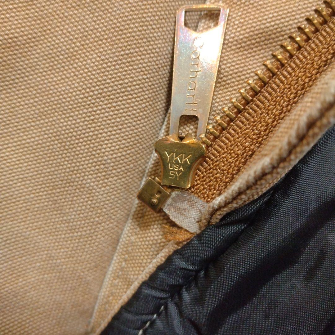 カーハート ダックベスト Carhartt ブラウン L 相当 腰ゴム USA