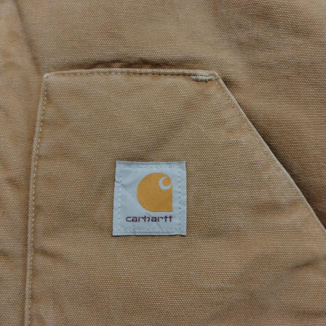 カーハート ダックベスト Carhartt ブラウン L 相当 腰ゴム USA