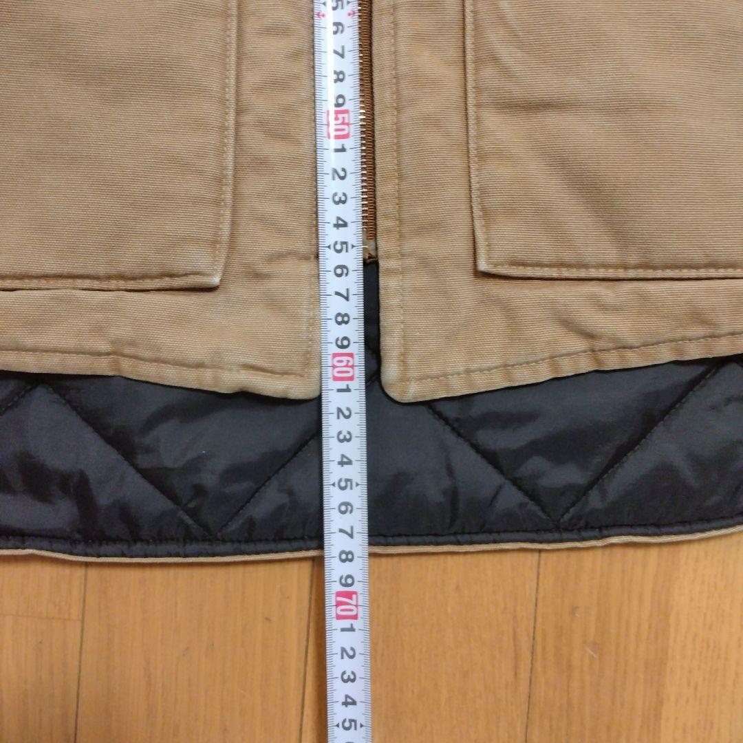 カーハート ダックベスト Carhartt ブラウン L 相当 腰ゴム USA