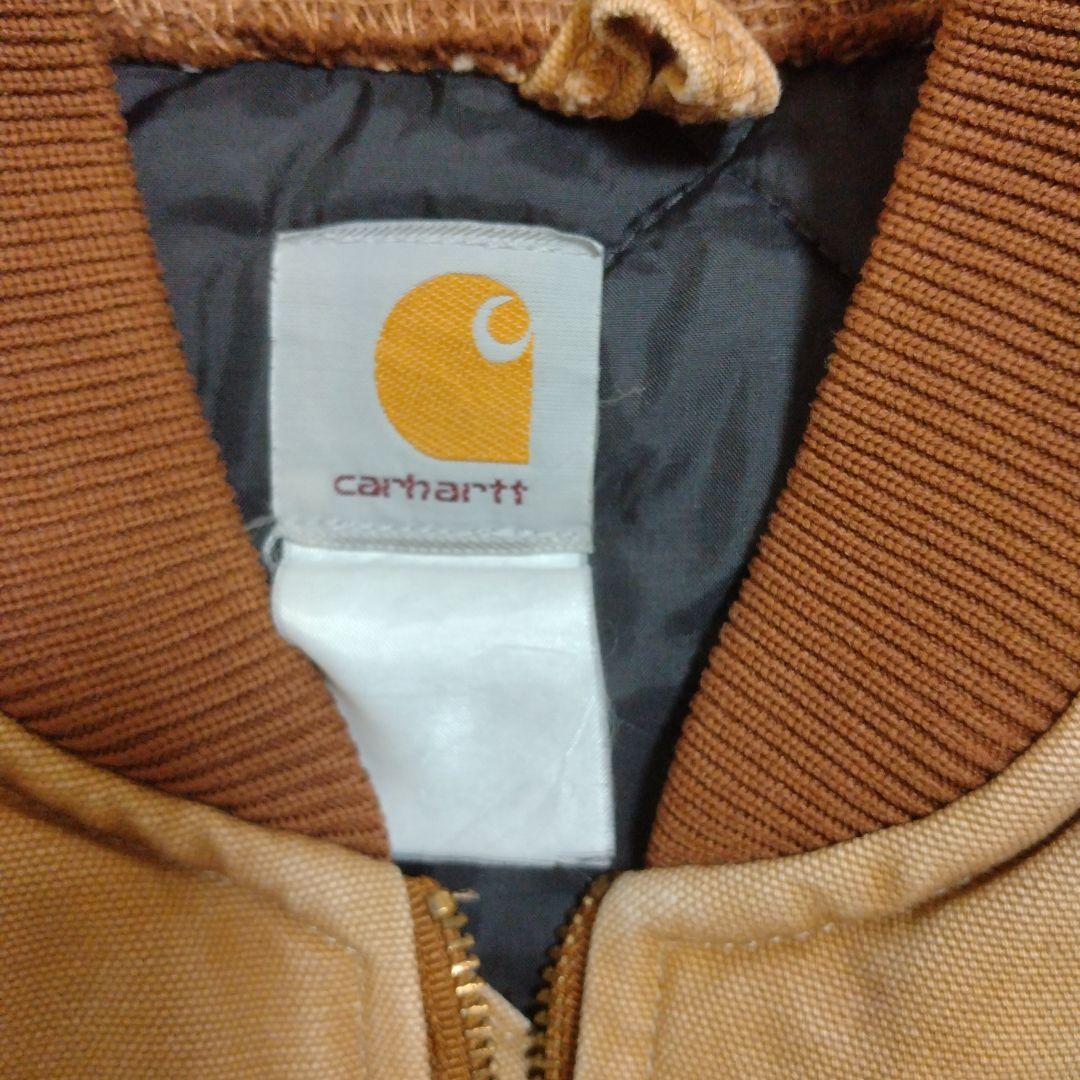 カーハート ダックベスト Carhartt ブラウン L 相当 腰ゴム USA