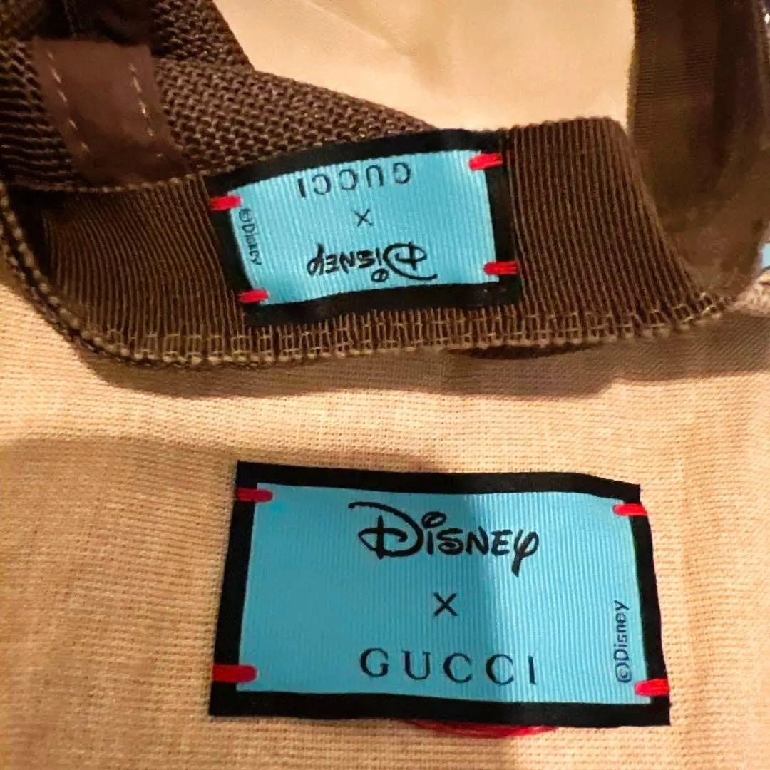 美品GUCCI ディズニーコラボ ドナルドダック ベースボールキャップ ベージュ