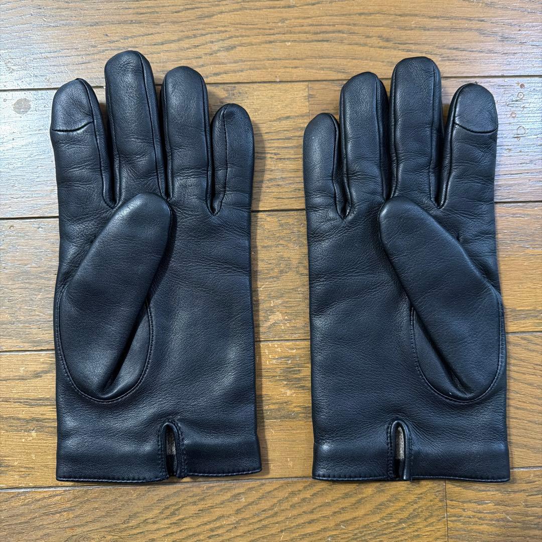 Coach シープレザーグローブ　黒　Mサイズ