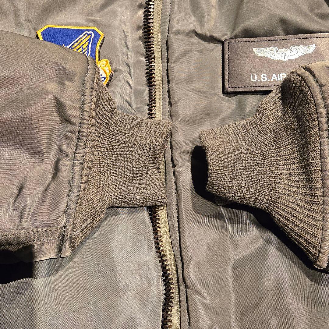 美品　ALPHA INDUSTRIES　アルファ　９０年代　MA−1　カーキ　S
