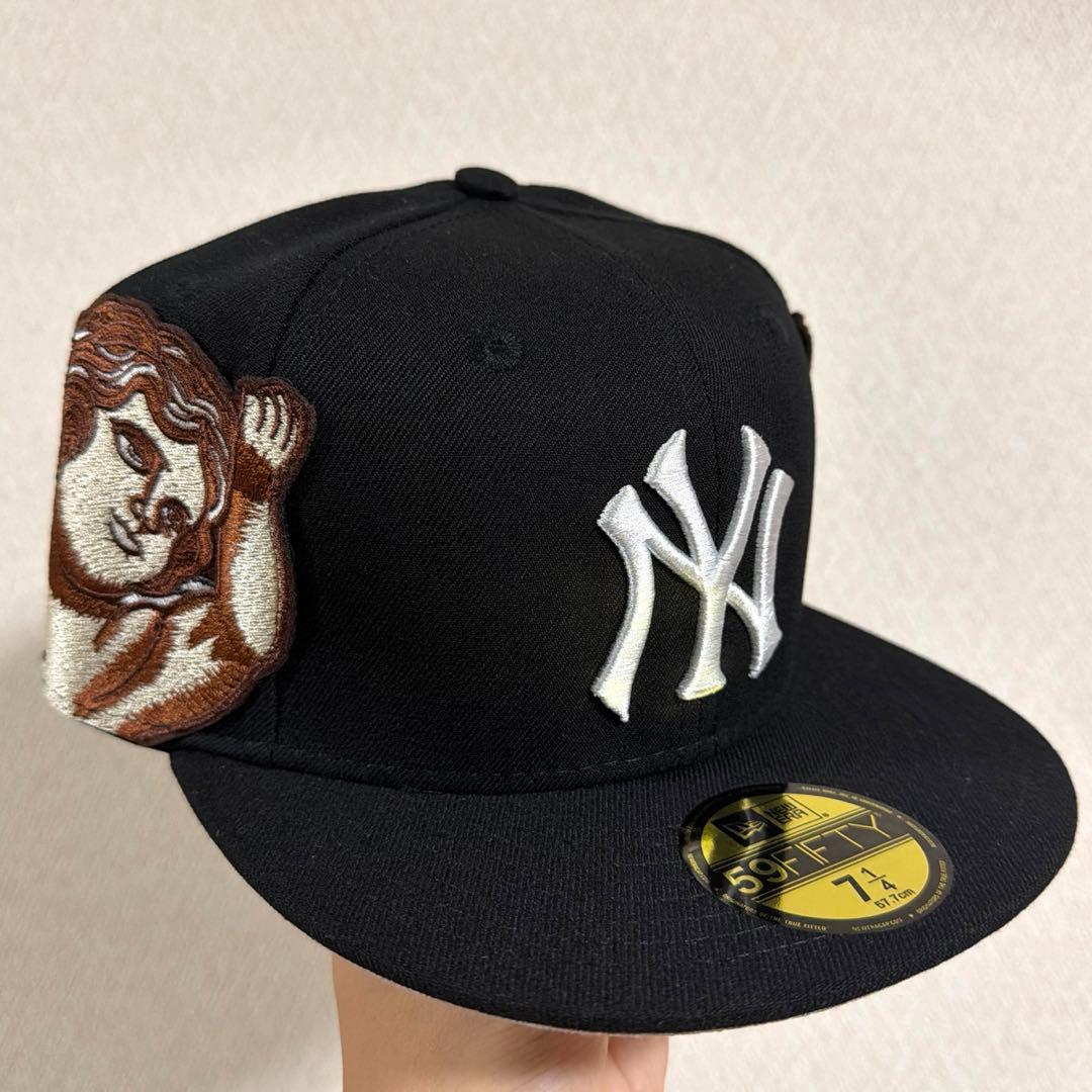 イ*ケ様 【激レア】ニューヨーク・ヤンキースNY 天使刺繍 キャップ
