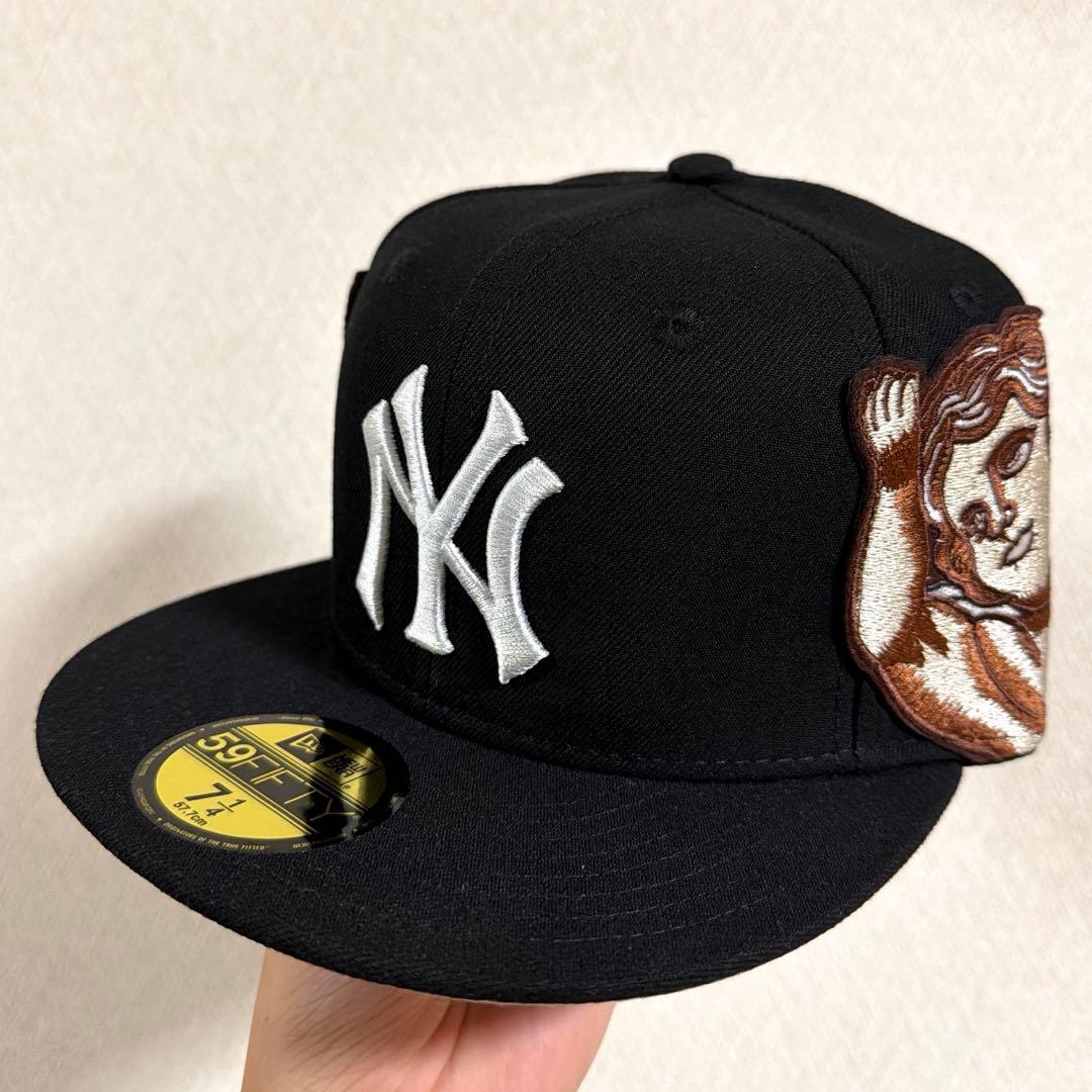 イ*ケ様 【激レア】ニューヨーク・ヤンキースNY 天使刺繍 キャップ