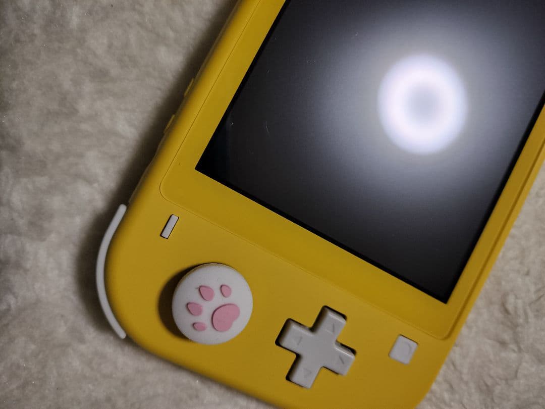 動作品NintendoSwitch Liteイエローアダプタ肉球スティック