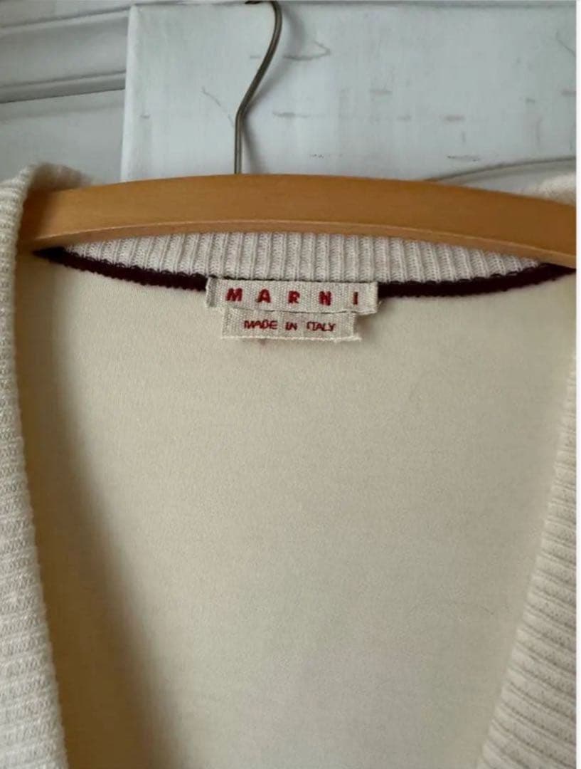 MARNI マルニ カーディガン カーデ クリームイエロー