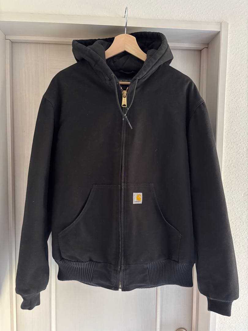 アメリカ製　carhartt カーハート　アクティブジャケット　M 黒　USA製
