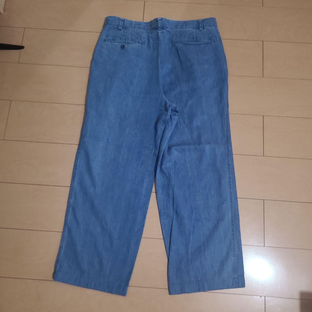 90s MCM デニムセットアップ　インディゴ　トラウザーズ