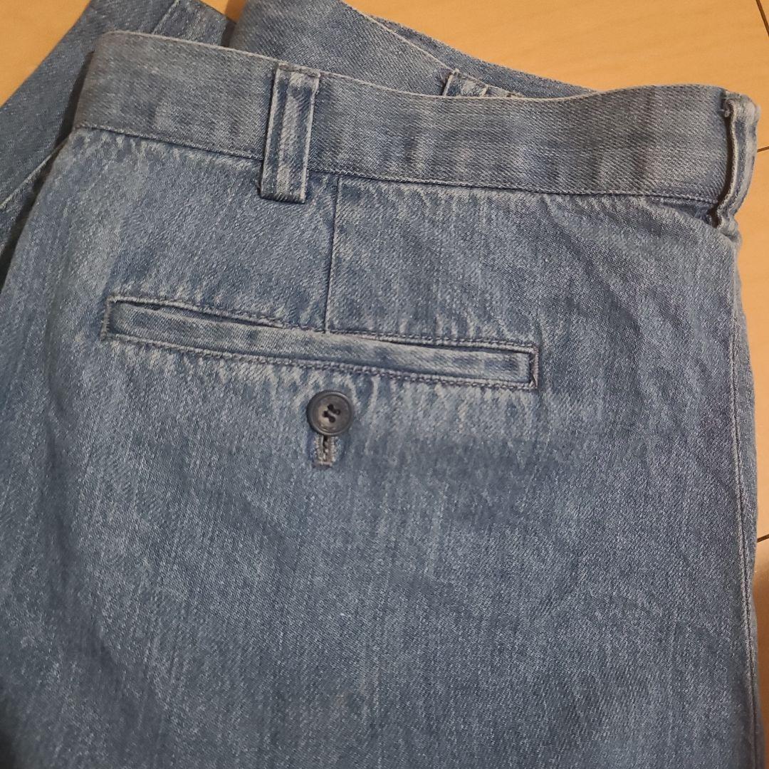 90s MCM デニムセットアップ　インディゴ　トラウザーズ
