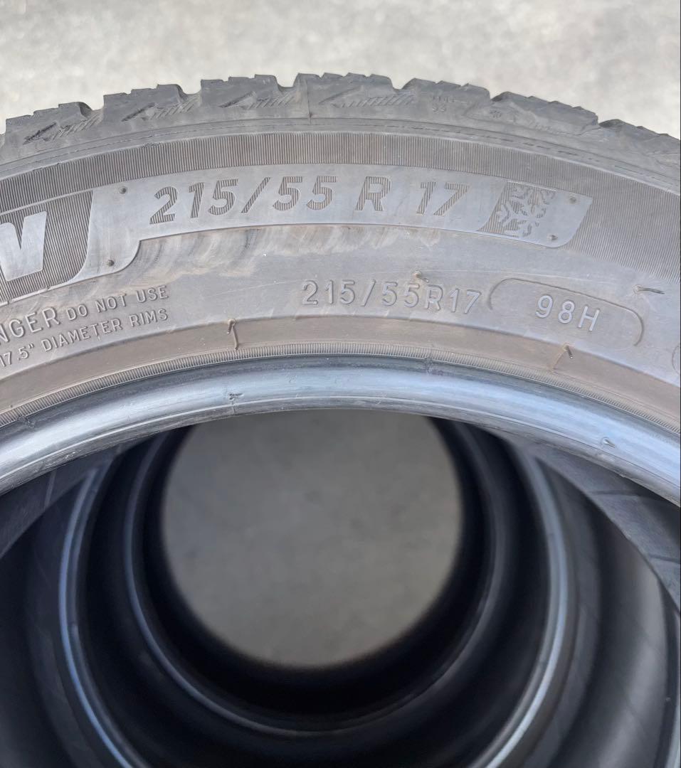 ②ミシュラン X-ICE  215/55R17 スタッドレス　２本