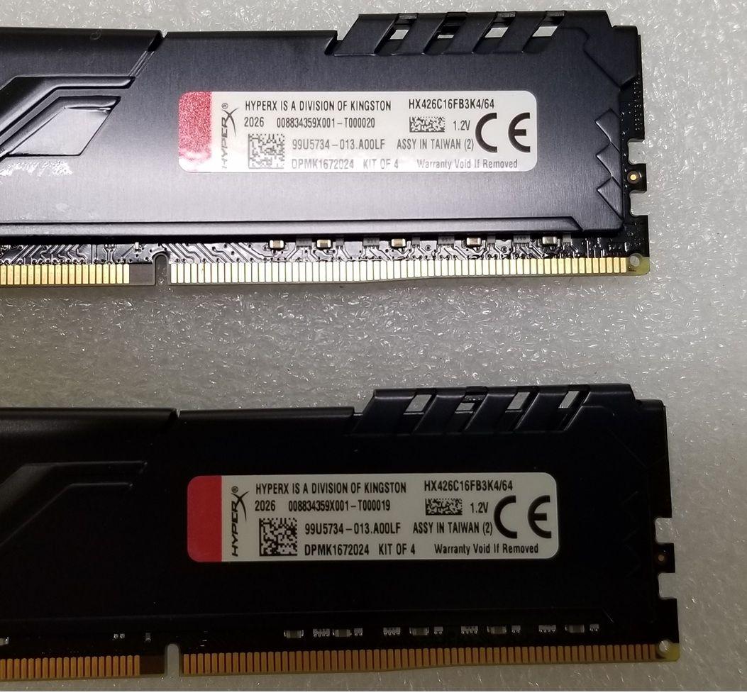 Kingston HyperX DDR4 32GB (16GB x 2) ②