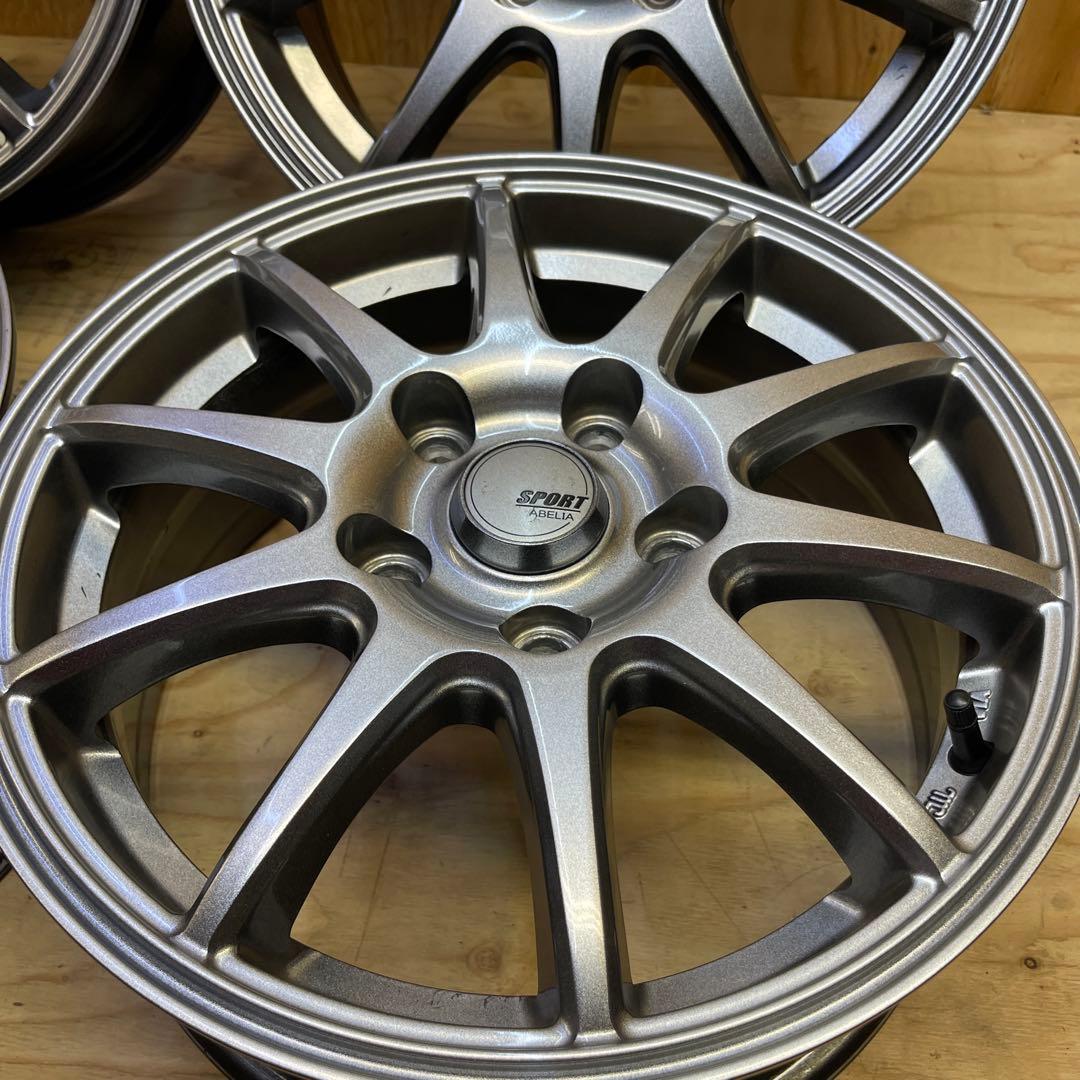 SPORT abelia15インチ 6j＋45シルバー 　114.3 A【2本】