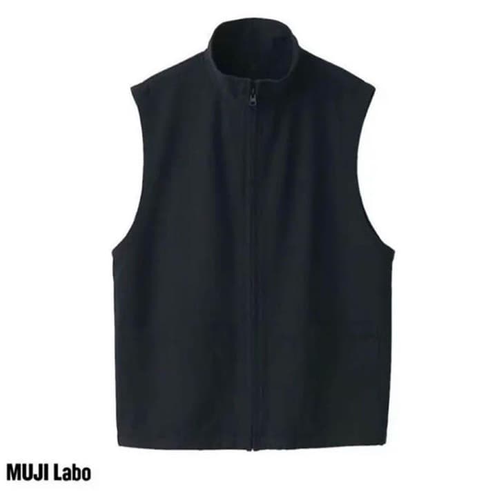 【MUJI Labo ムジラボ】燃えにくい素材を使ったベスト（ブラック）