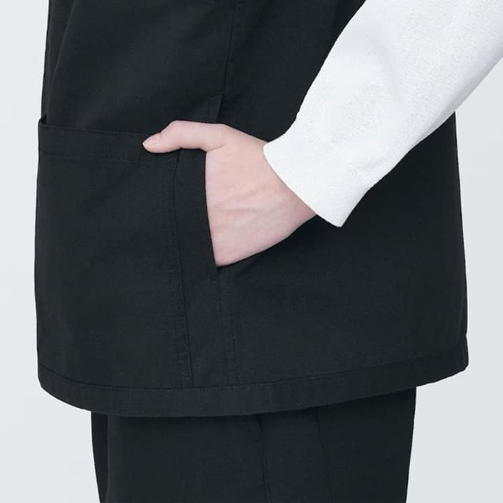 【MUJI Labo ムジラボ】燃えにくい素材を使ったベスト（ブラック）
