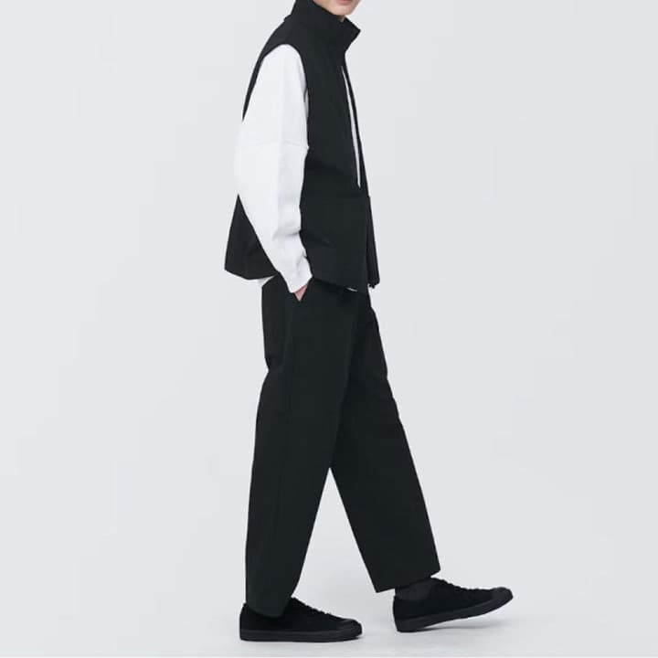 【MUJI Labo ムジラボ】燃えにくい素材を使ったベスト（ブラック）