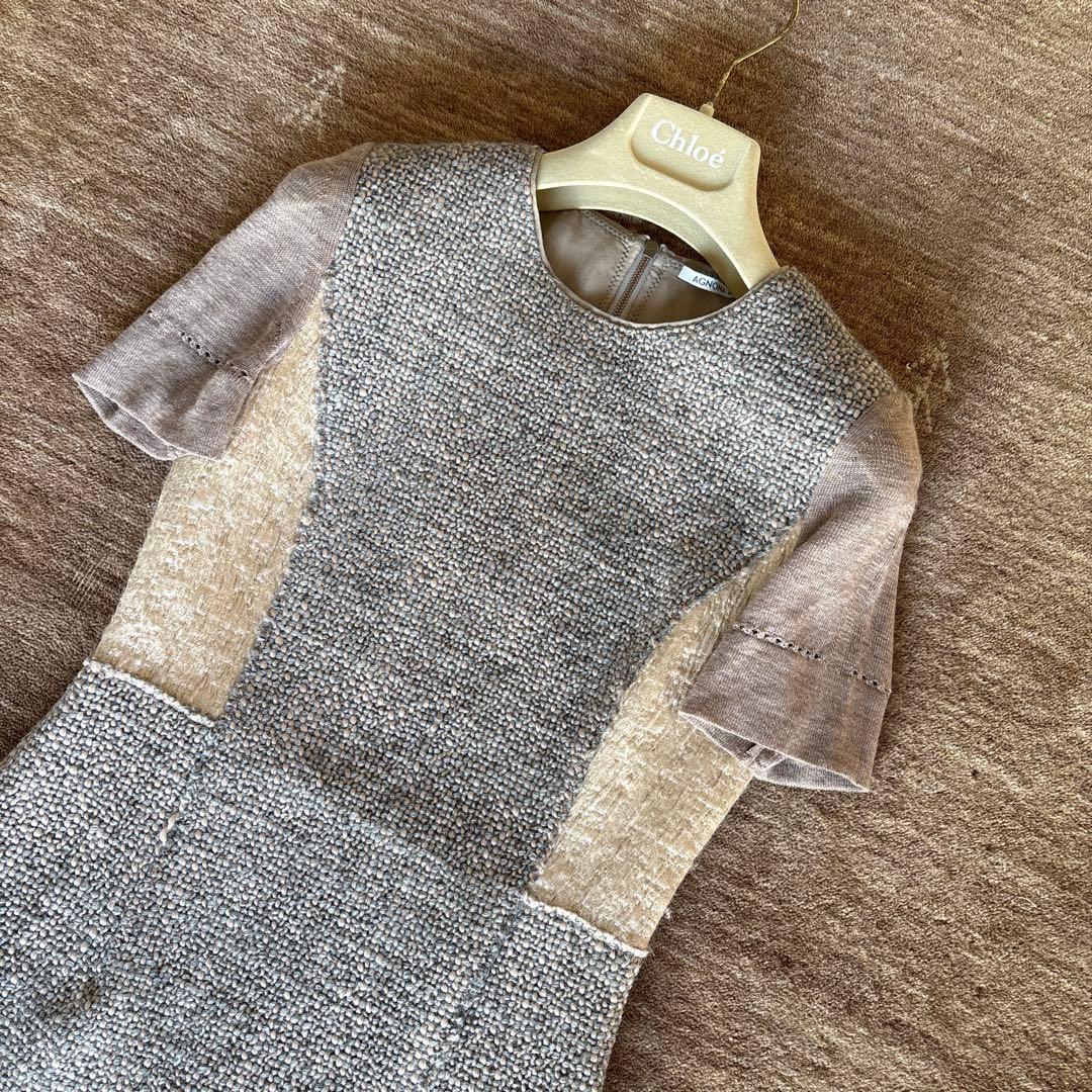 専用　アニオナ AGNONA ツイードワンピース