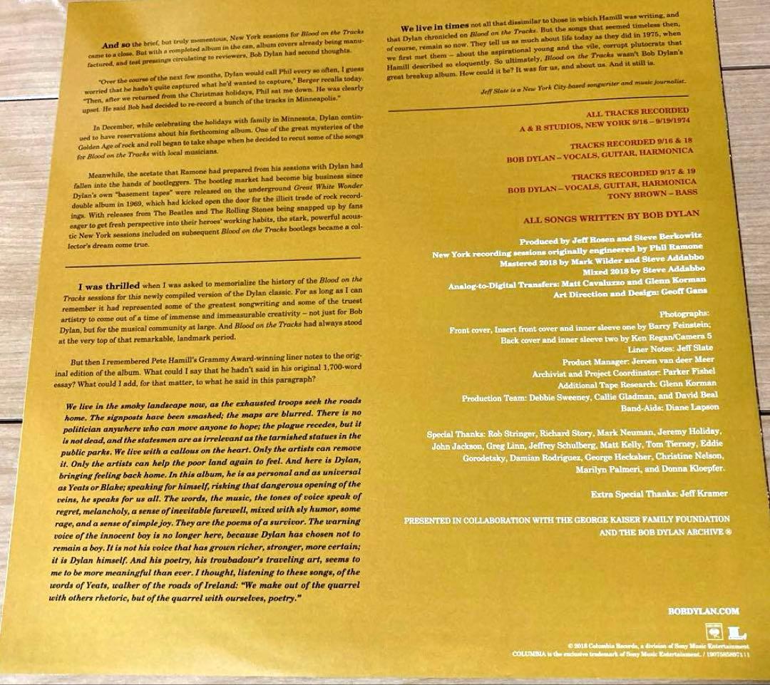 Bob Dylan More Blood,More Tracks レコード LP