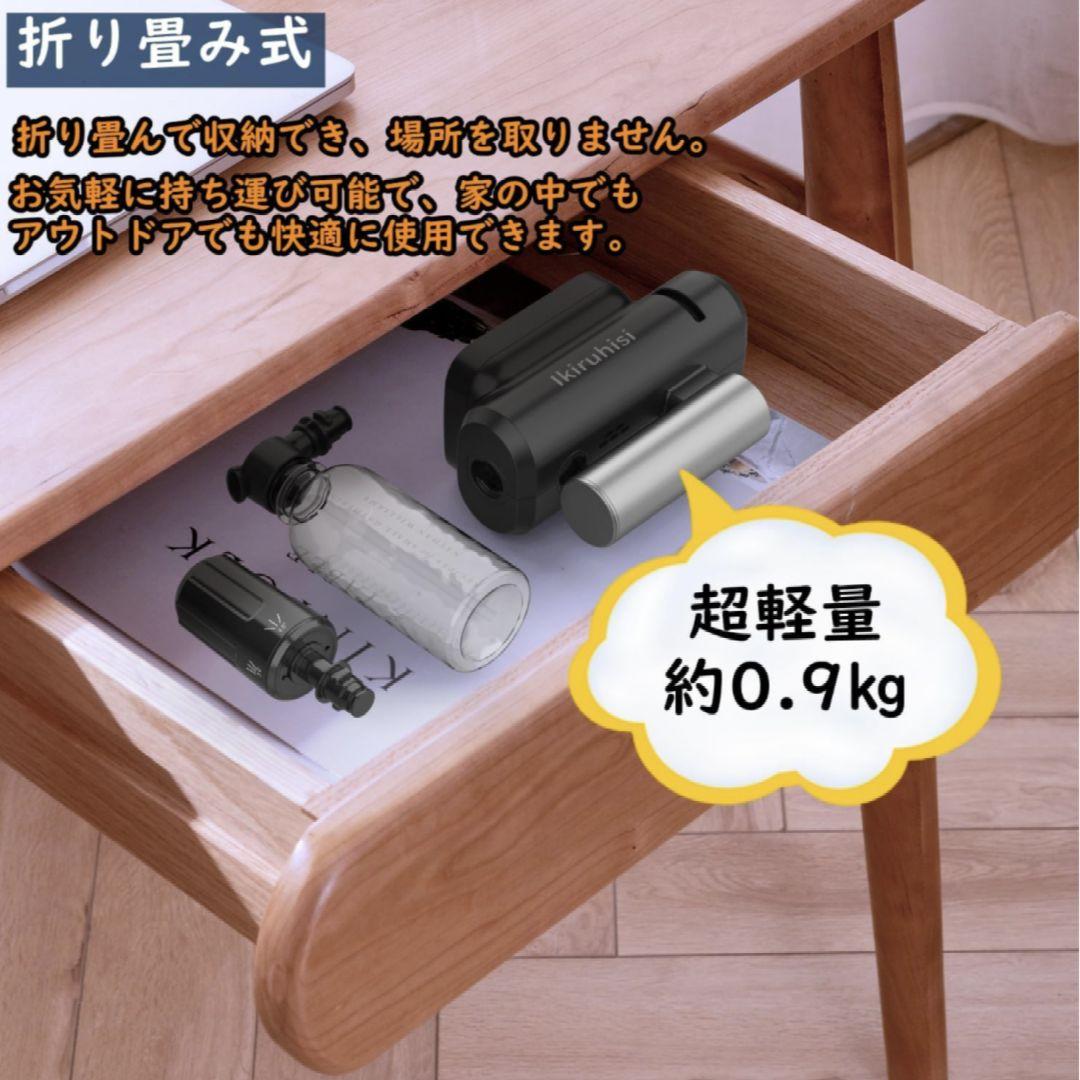 高圧洗浄機 コードレス 充電式 5種類の噴射モード折りたたみ式 0.9kg超軽量