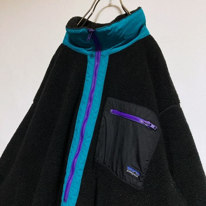 レア 80s 三角タグ USA製 パタゴニア ハーフジップ シンチラフリース