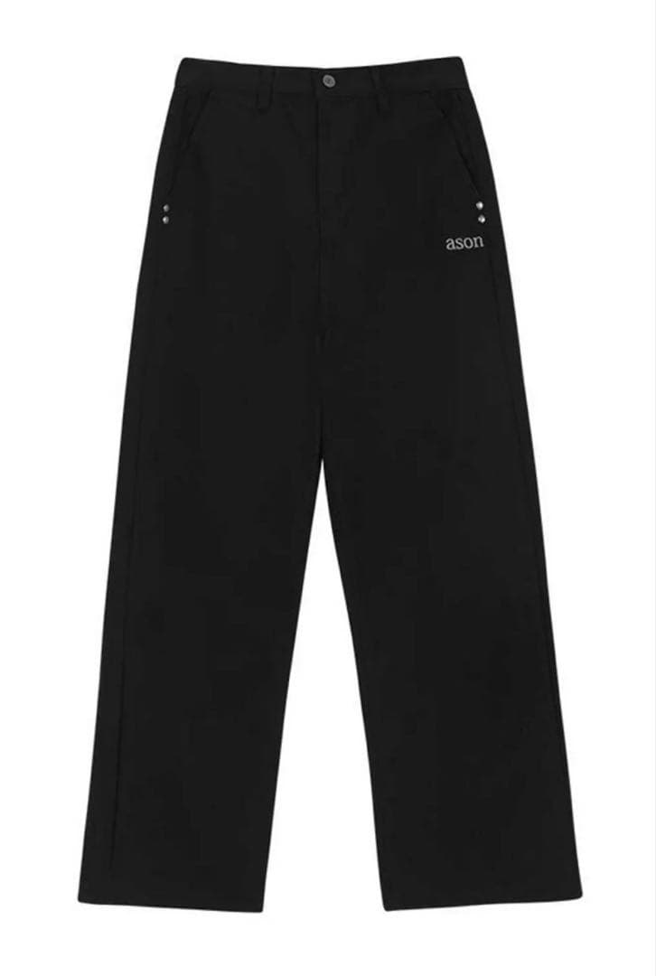 ason デニム SMOG WIDE PANTS BLACK