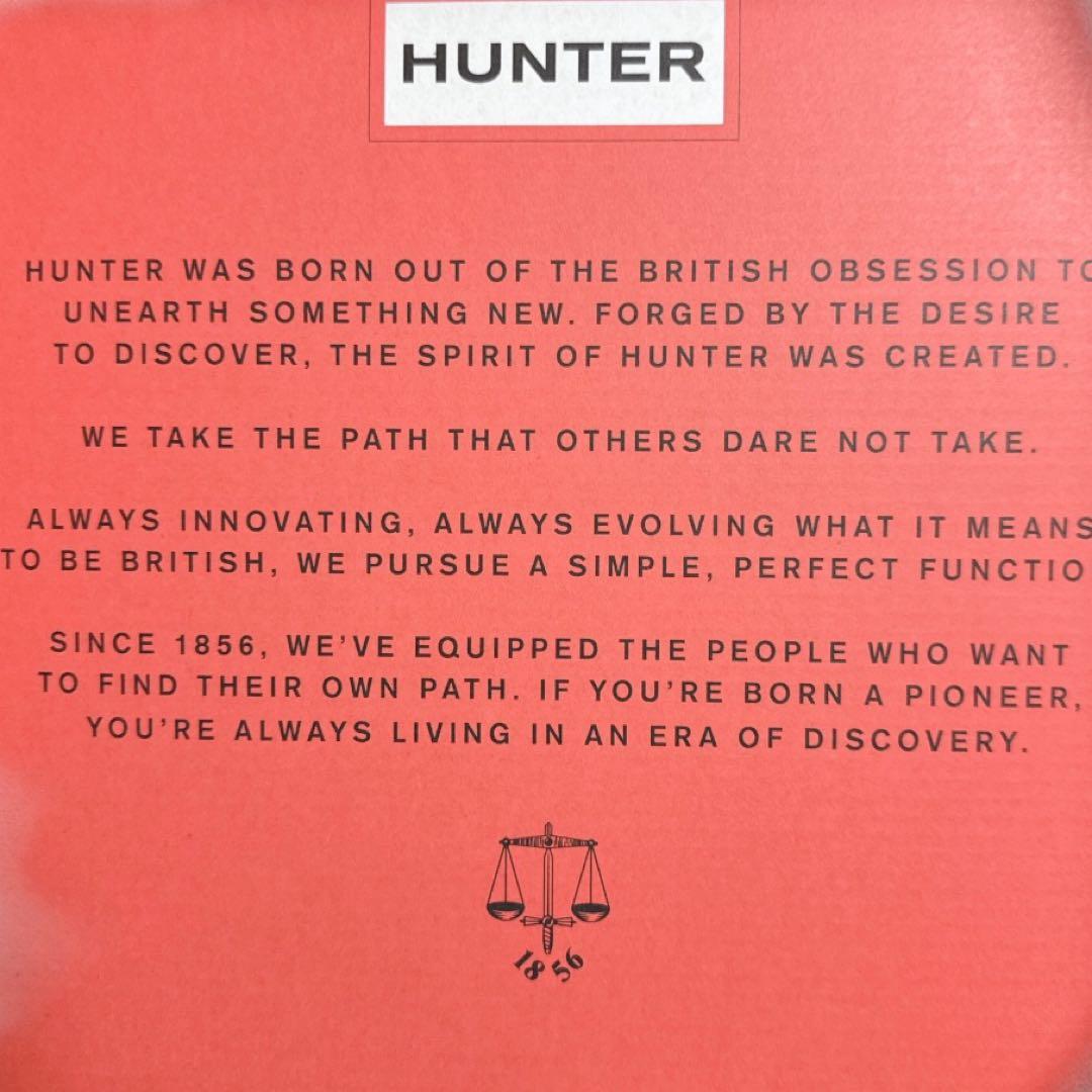 美品 HUNTER ハンター サイドゴア レインブーツ UK5 ブラック
