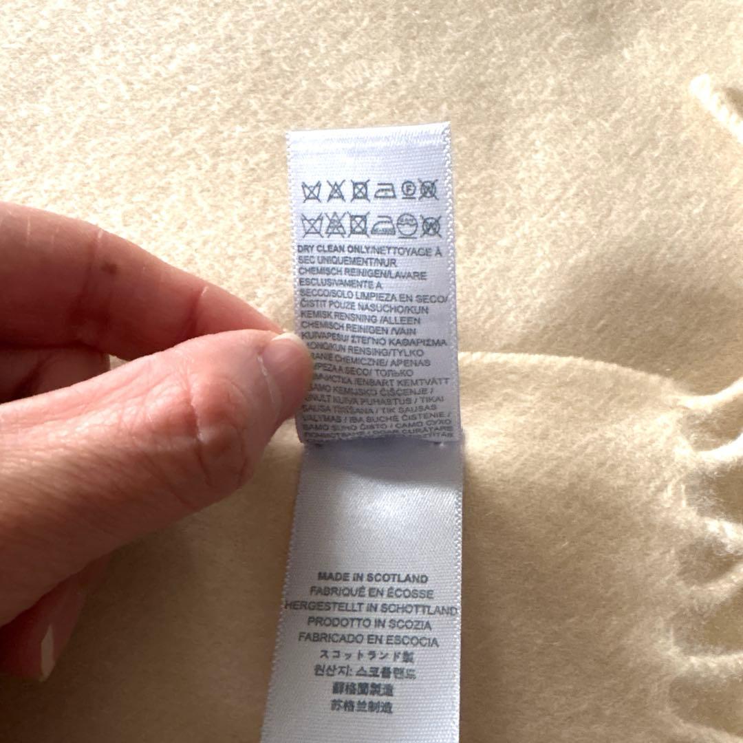 新品◎ ジョンストンズ 大判 カシミヤ100%ストール マフラー