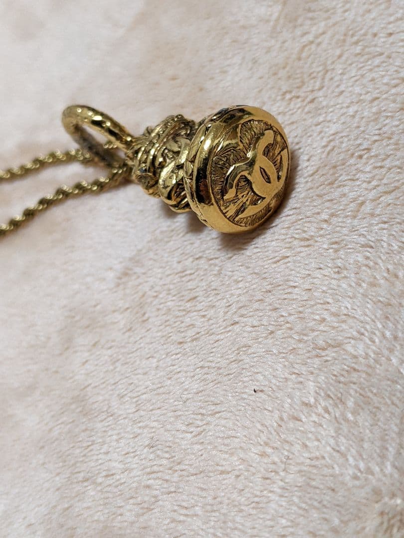 A*A様 CHANELシャネル レアなヴィンテージチャーム+18KGPネックレス