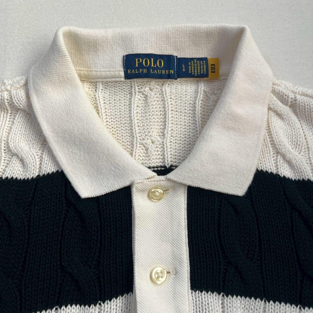 POLO ポロラルフローレン ニット　ポロシャツ　ストライプ