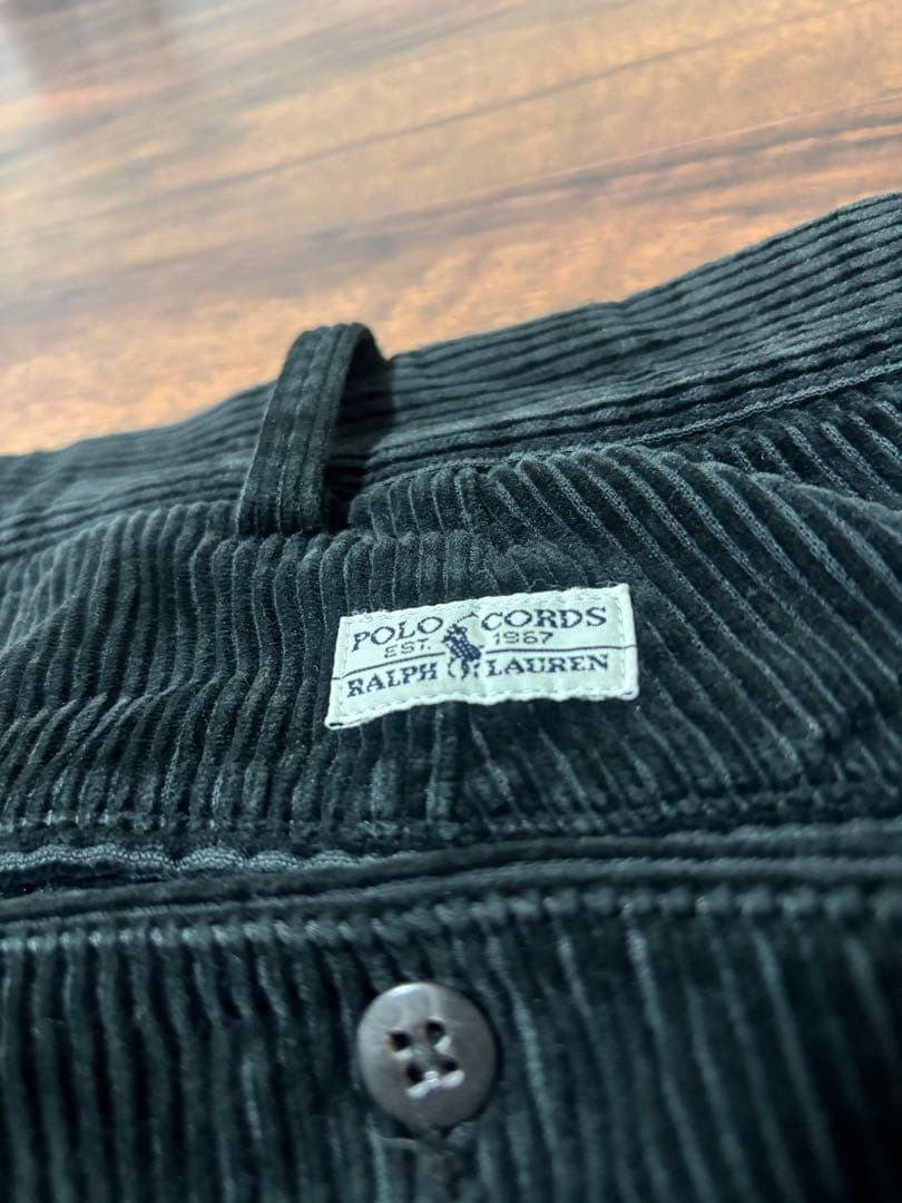 90s Ralph Lauren コーデュロイ パンツ ポロコーズ ブラック