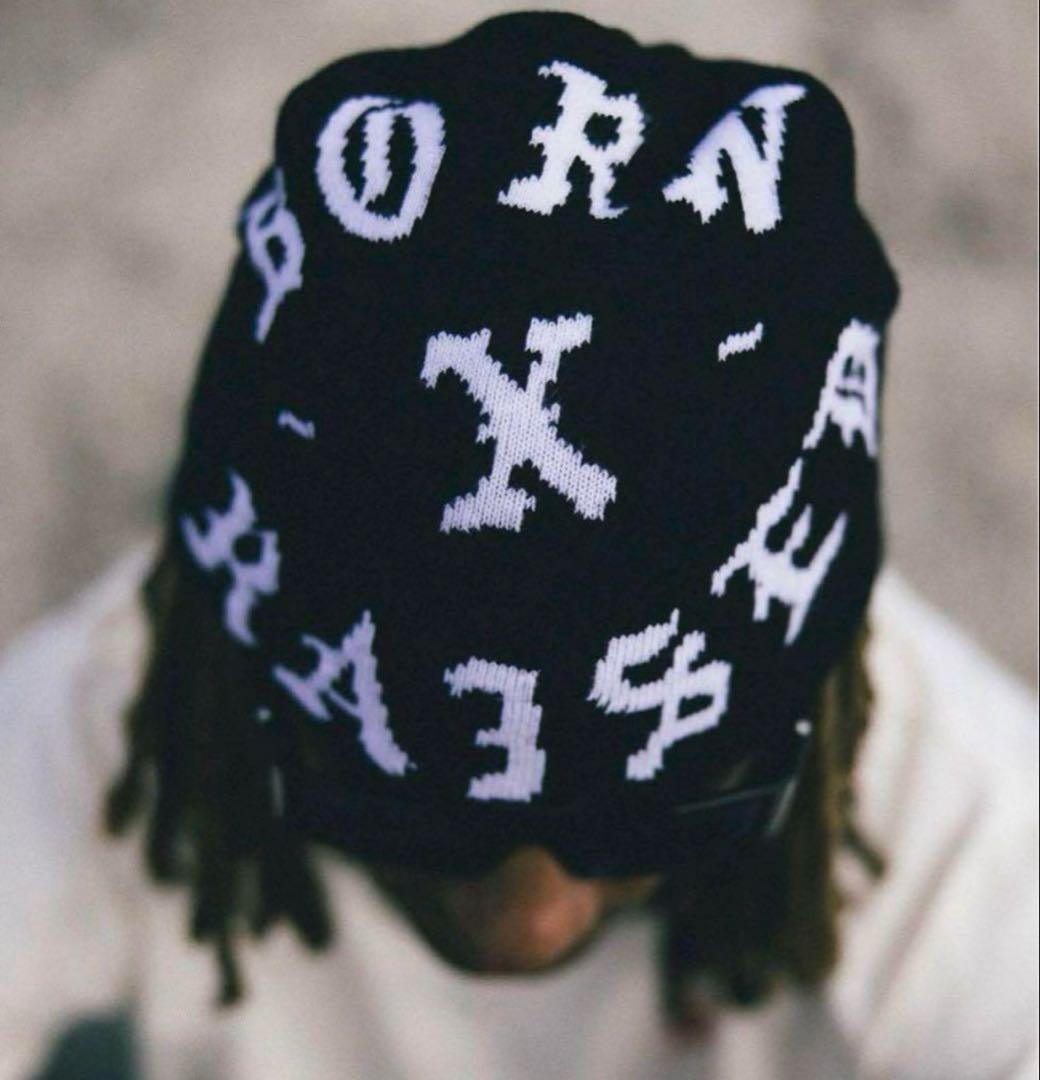 bornxraised ビーニー ニット帽 ブラック