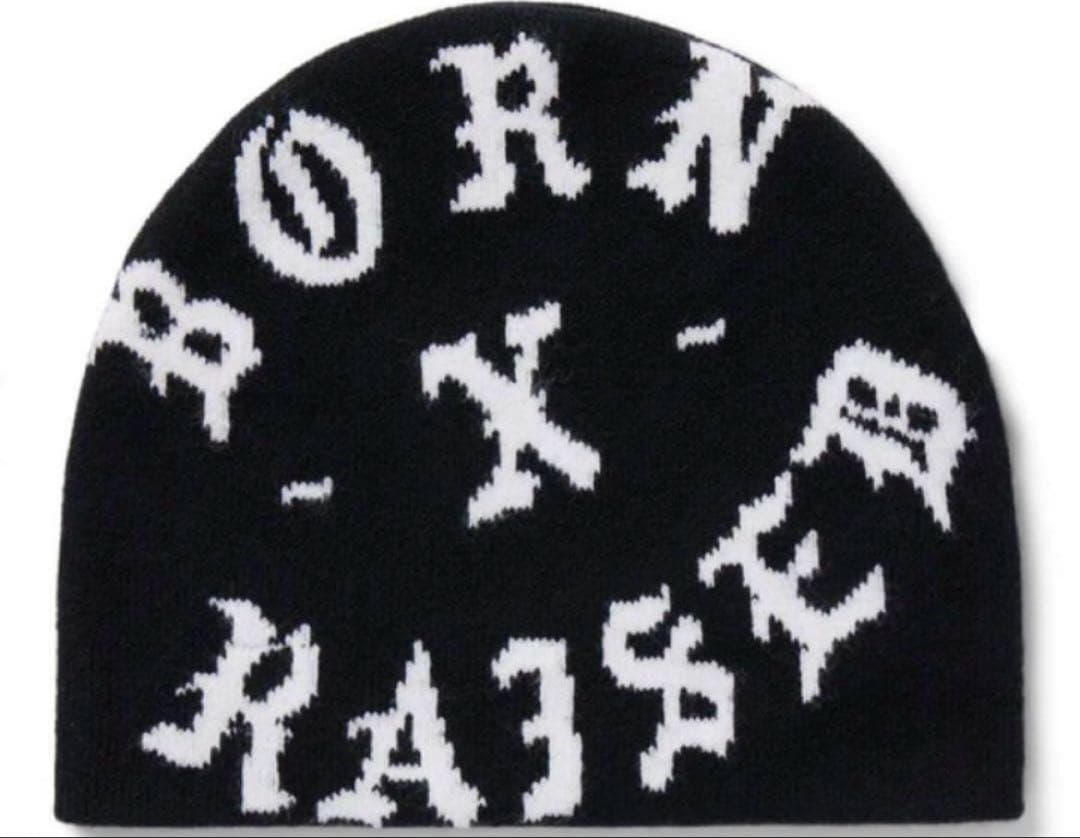bornxraised ビーニー ニット帽 ブラック