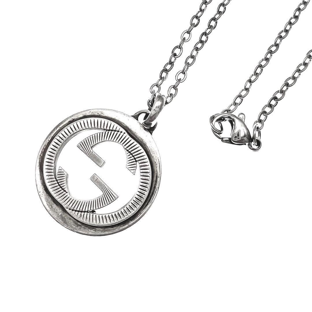 美品　GUCCI　ネックレス　インターロッキング　SV925　アクセサリー GG