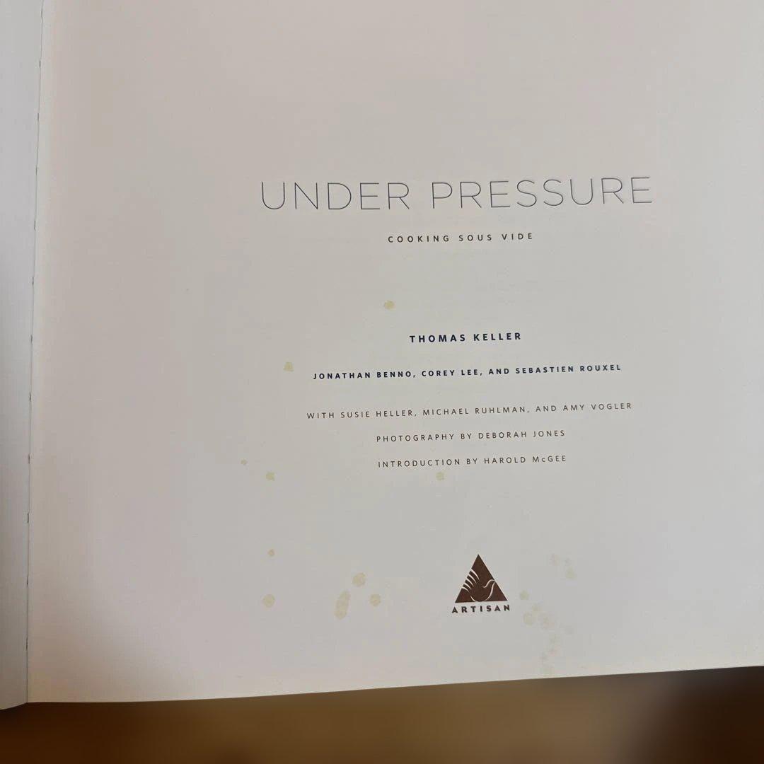 洋書 UNDER PRESSURE THOMAS KELLER