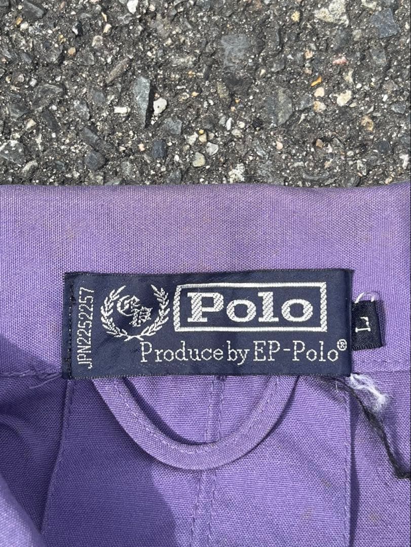90s Ralph Lauren スウィングトップ パープル 短丈 刺繍ロゴ