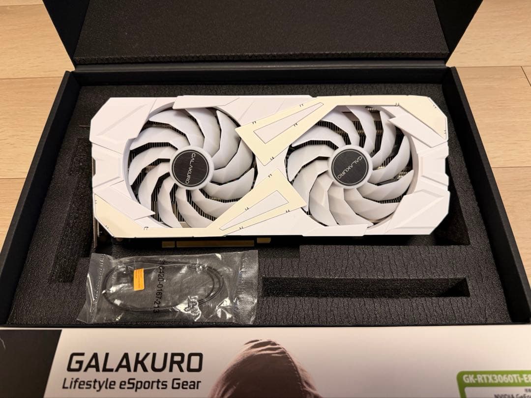 玄人志向 GALAKURO GK-3060ti WHITE LHR 8GB