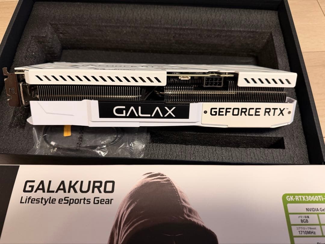 玄人志向 GALAKURO GK-3060ti WHITE LHR 8GB