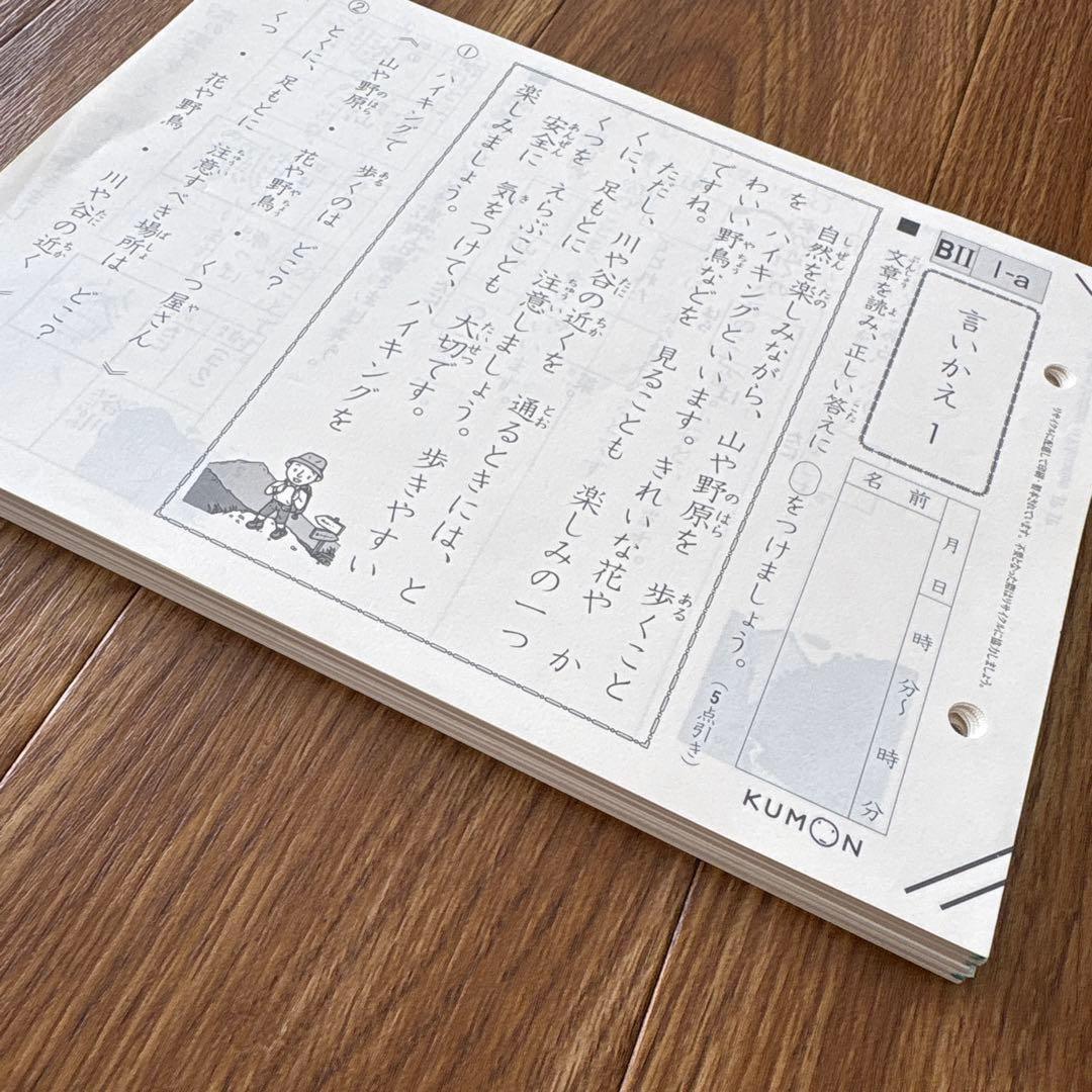 お値下げしました！公文　国語　BII 200枚⭐︎未記入