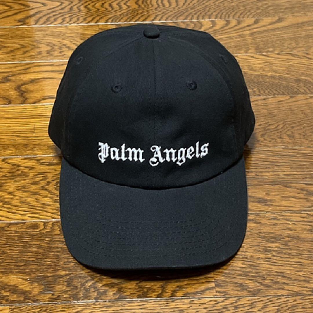 美品 Palm Angels パームエンジェルス キャップ 帽子 ブラック