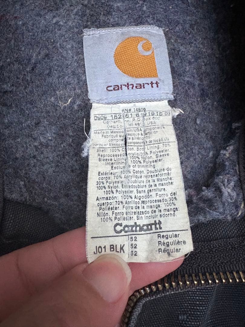Carhartt デトロイト ジャケット J01 Black XL カーハート