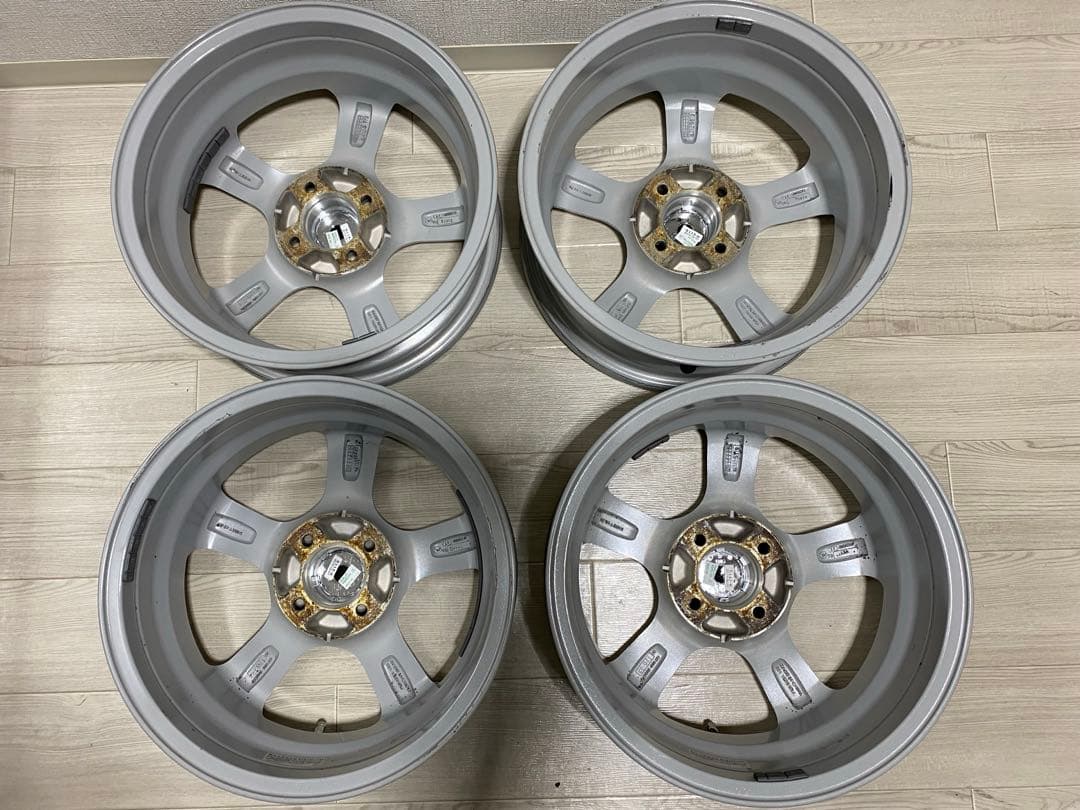 15インチ　アルミホイール　４本セット　4穴　5.5j 美品