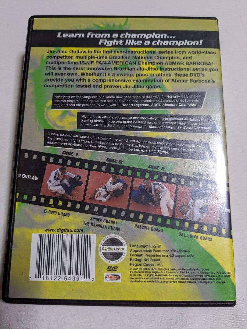 Abmar Barbosa アブマー バルボーザ 柔術 DVD BJJ