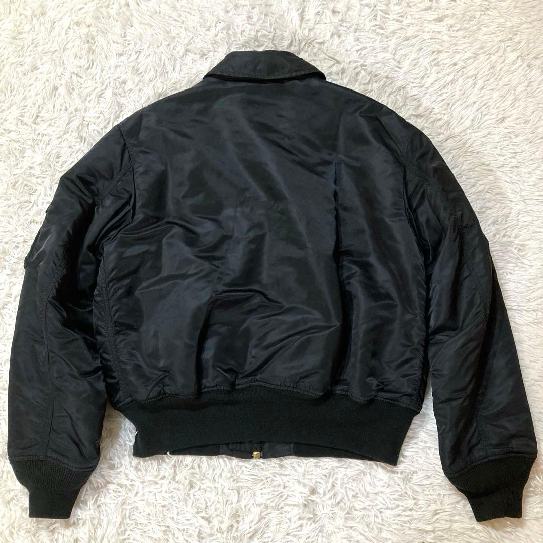 アルファインダストリーズ　ロゴパッチ CWU-45P ブラック　L