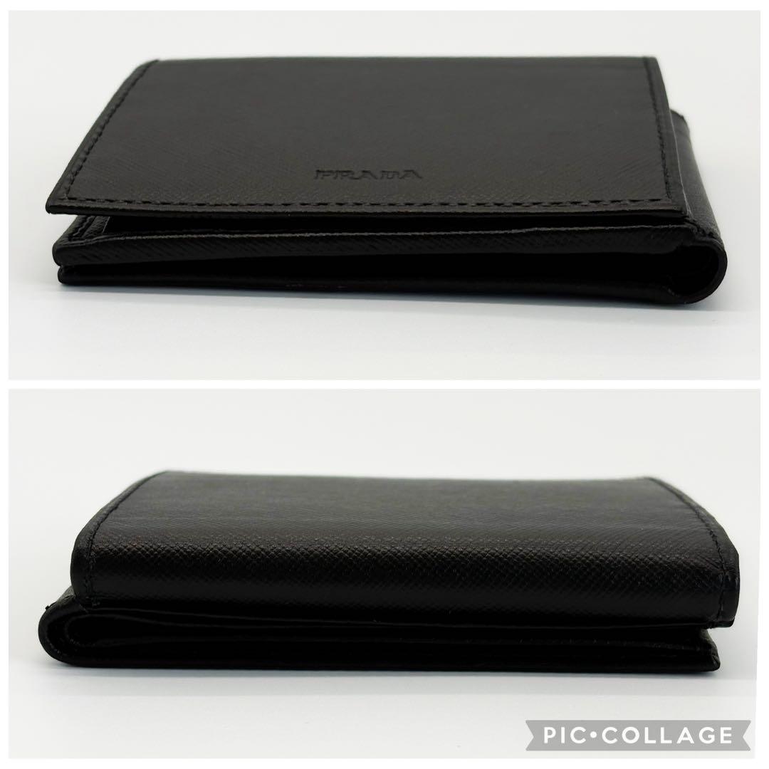 ♡未使用♡ PRADA プラダ サフィアーノレザー 二つ折り 財布