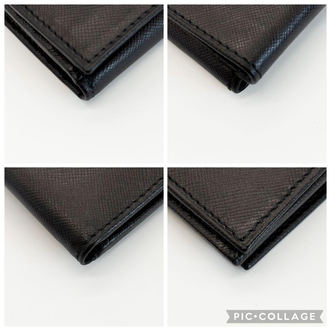 ♡未使用♡ PRADA プラダ サフィアーノレザー 二つ折り 財布