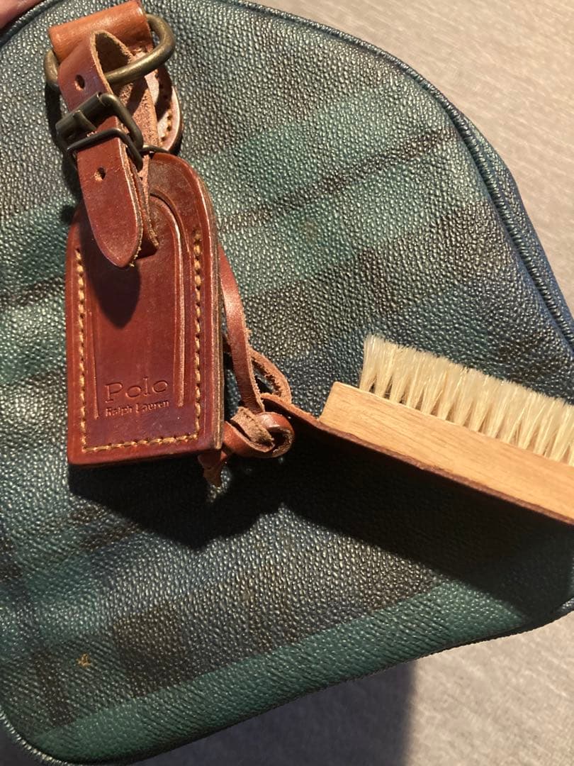 Polo Ralph Lauren ボストンバッグ グリーン系チェック