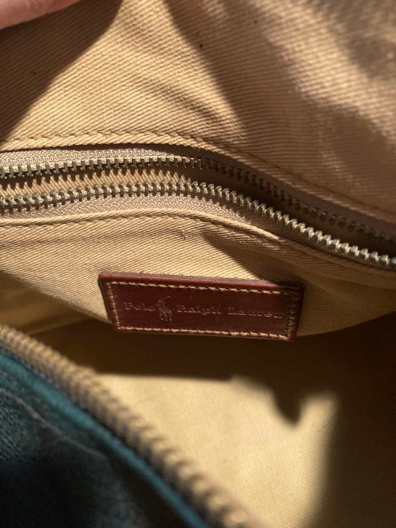 Polo Ralph Lauren ボストンバッグ グリーン系チェック