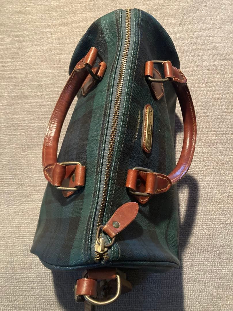 Polo Ralph Lauren ボストンバッグ グリーン系チェック