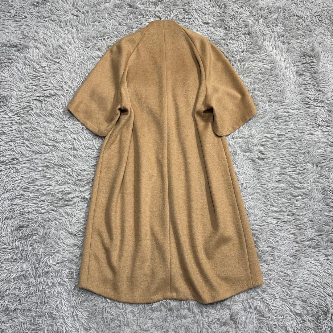 極美品✨22AW シビラ ダブルフェイス ケープデザインウール調コート ブラウン